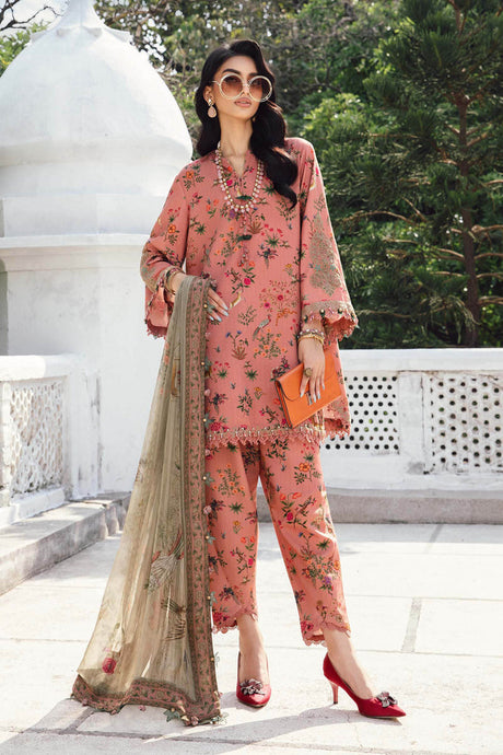Maria B MPrints Embroidered Cambric suit |Unstitched MPT-2707A