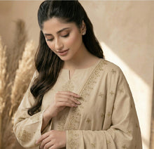 Load image into Gallery viewer, MANIZAY Premium Embroidered Lawn suit with Voile Dupatta |D-04 Unstitched