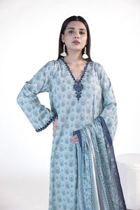 KHAADI lawn Unstitched 3pc suit (SS2410A)