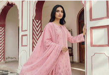 Load image into Gallery viewer, MANIZAY Premium Embroidered Lawn suit with Heavy Crinkle Dupatta | D-01 Unstitched