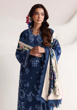 Load image into Gallery viewer, NAQSH Seraphine Winter Edit'26 lawn collection D-00272 (Nile Blue) Unstitched