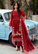 Load image into Gallery viewer, NAQSH CHIKANKARI Festive Edit'26 lawn collection D-00191 (RUBY RED) Unstitched
