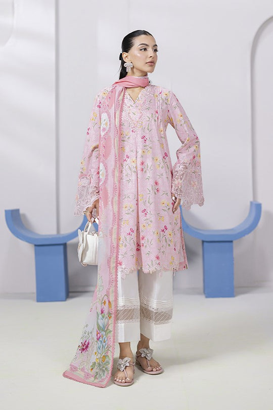 QALAMKAR LAWN |QPrints |EM#04(A)|(VERA) Casual Wear Unstitched