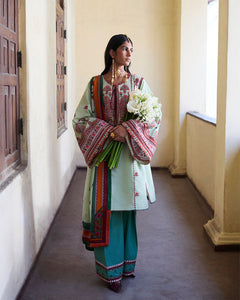 JUGNU by Hussain Rehar lawn 2025 D# 1077(RUPAL) Unstitched