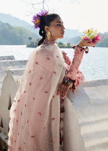 Hussain Rehar LUXURY lawn 2025 D#667(PEAAR) Unstitched