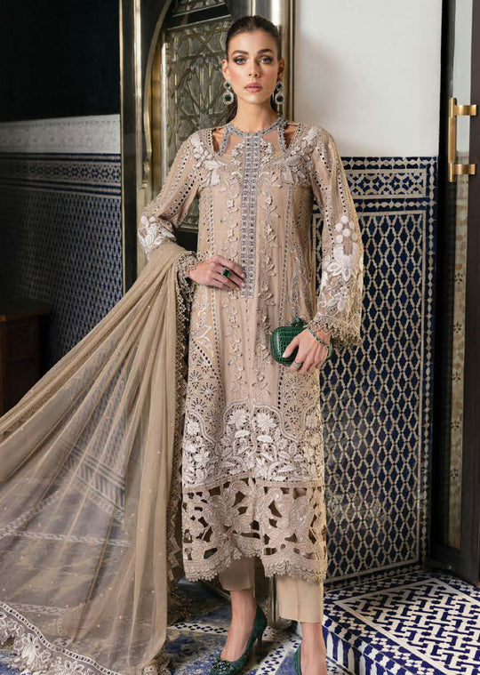 Maria B Luxury Embroidered lawn Suit |Stitched |02A |vol25