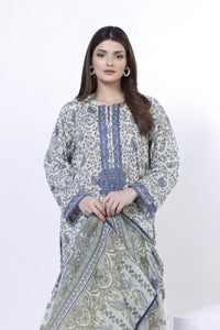 KHAADI lawn Unstitched 3pc suit (SS2401A)