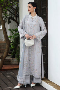 QALAMKAR QlineEmbroidered linen winter collection KL-02 (HAZE)UNSTITCHED