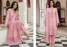 Load image into Gallery viewer, MANIZAY Premium Embroidered Lawn suit with Heavy Crinkle Dupatta | D-01 Unstitched