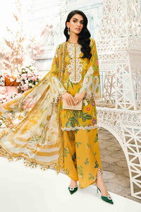 Maria B MPrints Embroidered Suit | Summer Wear | Unstitched MPT-2604-B