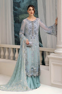 Maria.B Luxury Embroidered Chiffon Suit | Unstitched | Wedding Wear |MPC-25-108