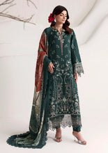 Load image into Gallery viewer, NAQSH Seraphine Winter Edit'26 lawn collection D-00271 (Timber Green) Unstitched