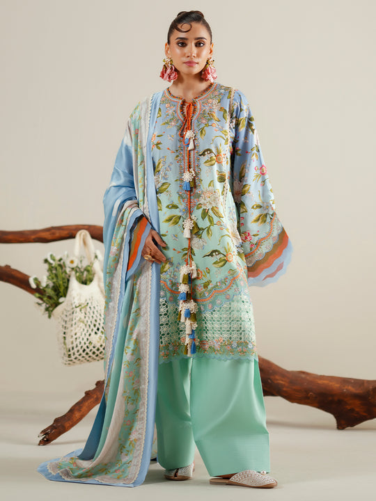 BIN İLYAS Viscose Unstitched 3pc winter collection 1105-B