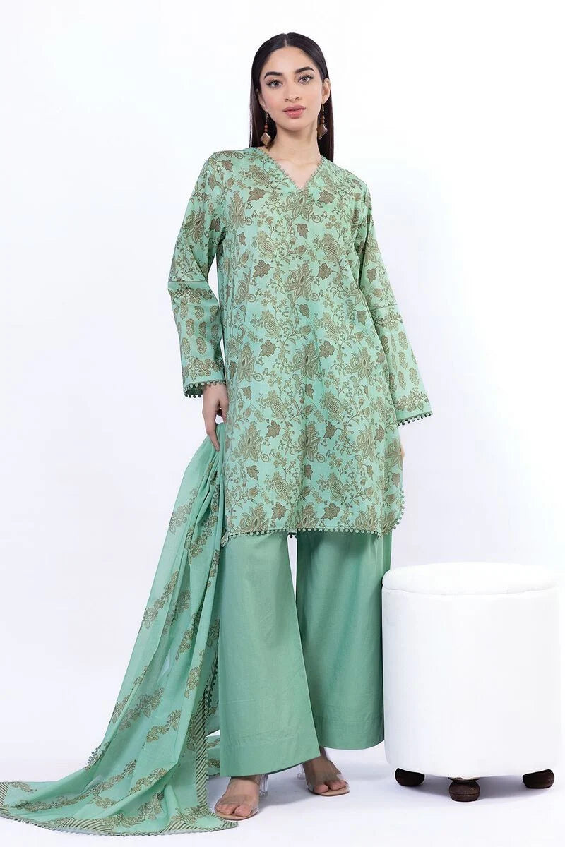 KHAADI lawn Unstitched 3pc suit (SS2140A)