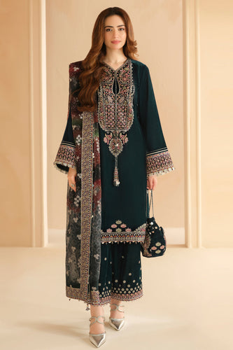 Jazmin EMBROIDERED Pure Velvet Article NO:VF-2039 Unstitched