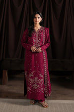 Load image into Gallery viewer, Neeshay EMBROIDERED WINTER Reverie karandi collection MERLOT'25