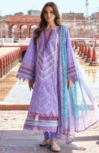 Load image into Gallery viewer, KAHF by ELAF Printed lawn collection with Chiffon Dupatta KPS-6A (NAJAM) Unstitched'26