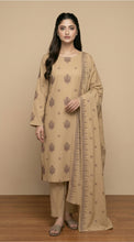 Load image into Gallery viewer, MANIZAY Premium Embroidered Lawn suit with Voile Dupatta |D-03 Unstitched