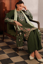 Load image into Gallery viewer, Farasha Winter Premium Viscose collection D-05 OLIVE DRAPE  Unstitched