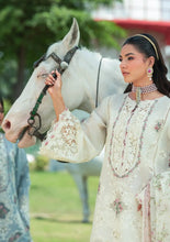 Load image into Gallery viewer, Elaf Premium Luxury embroidered lawn|WHITE EMPRESS|ELH-7A | Unstitched&#39;25
