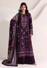 Load image into Gallery viewer, NAQSH Seraphine Winter Edit'26 lawn collection D-00274 (Wine Berry) Unstitched