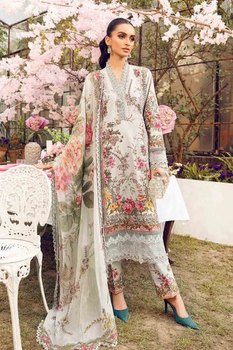 Maria B MPrints Embroidered Suit | Summer Wear | Unstitched MPT-2605-B