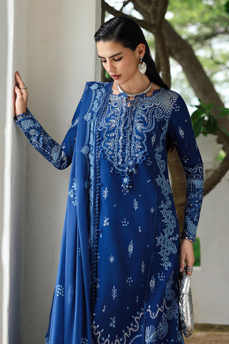 QALAMKAR QlineEmbroidered linen winter collection KL-03 (ECLIPSE)UNSTITCHED