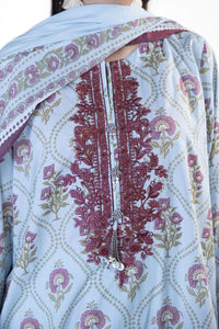 ( KHAADI lawn Unstitched 3pc suit (SS2416B)