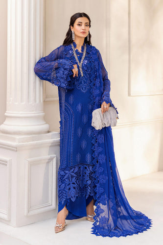 Maria.B Luxury Embroidered Chiffon Suit | Unstitched | Wedding Wear |MPC-25-103