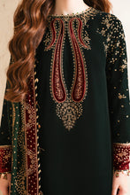Load image into Gallery viewer, Jazmin EMBROIDERED Pure Velvet Article NO:VF-2034 Unstitched