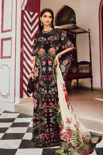 Maria B MPrints Embroidered Cambric suit |Unstitched MPT-2709B