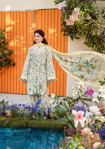 Elaf Premium Print |'25 |EPS-3A | Unstitched (IVORY WHISPERS)
