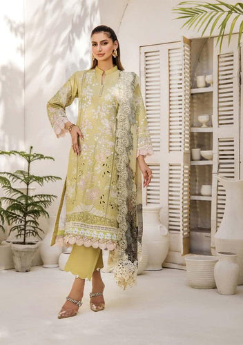Eshaisha Embroidered luxury Lawn EA-EE-5514 Unstitched