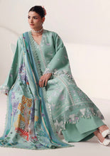 Load image into Gallery viewer, NAQSH Seraphine Winter Edit'26 lawn collection D-00273 (GREY TEAL) Unstitched