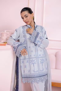 QALAMKAR LAWN |QPrints |EM#06(A)|(SAGE) Casual Wear Unstitched