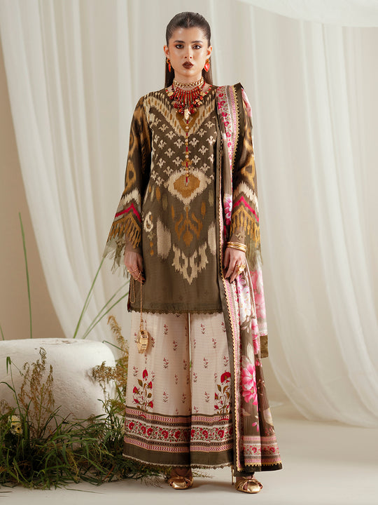 BIN İLYAS Viscose Unstitched 3pc winter collection 1102-B