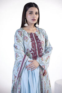 ( KHAADI lawn Unstitched 3pc suit (SS2416B)