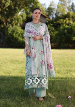Load image into Gallery viewer, Elaf Premium Chikankari Embroidered Printed Lawn Collection ECK-05A (CELESTIAL) unstitched'26