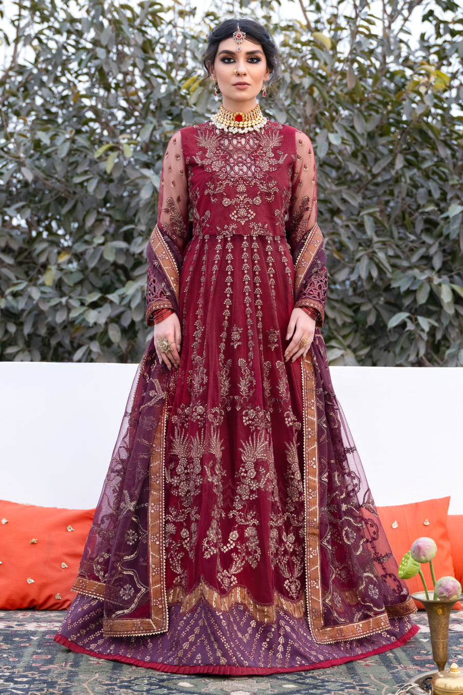IZNIK Chinon chiffon EMBROIDERED collection (Cara) CC:17