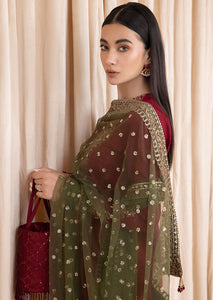 Jazmin EMBROIDERED RAW SILK Article NO:UR-7004 Unstitched