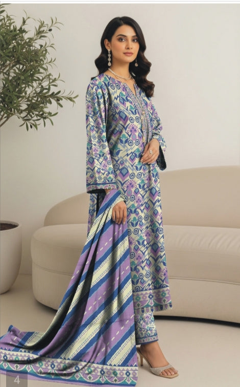 RIMJHIM by WAHAB NOOR bana doria printed DES:7153 3pc Unstitched