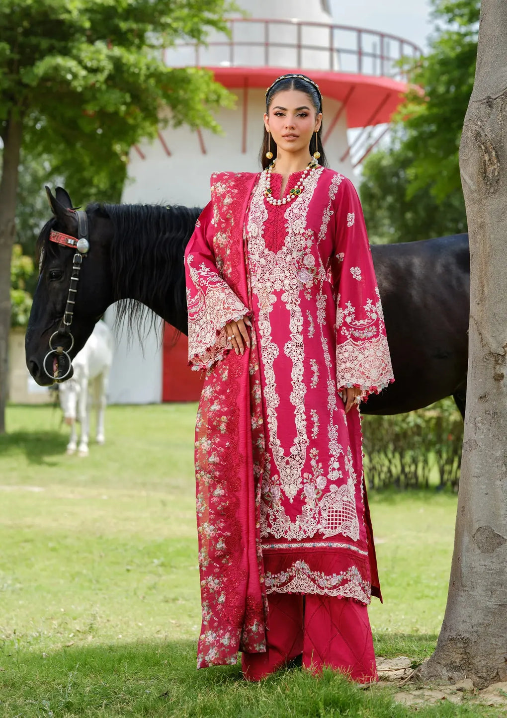 Elaf Premium Luxury embroidered lawn|JULIET|ELH-6B | Unstitched'25