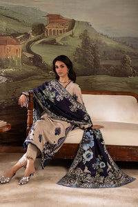 NUREH Signature Prints Doriya Linen with Woolen Shawl SP-176 (Unstitched)'25