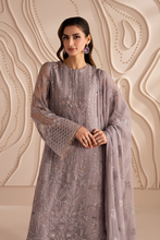 Load image into Gallery viewer, Lamisah Izhare luxury Chiffon Embroidered Suit |Lavender Dream| Unstitched D-05