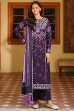 Load image into Gallery viewer, Farasha Winter Premium Viscose collection D-06 PLUM POWDER Unstitched