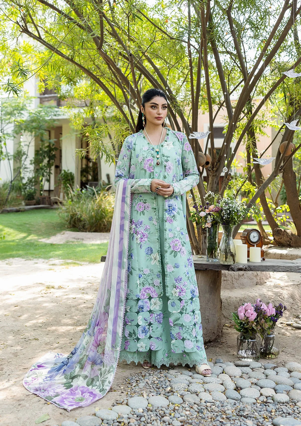 Elaf Prints |'25|ECD-1A|(GARDENELLE) Unstitched