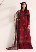 Load image into Gallery viewer, NAQSH Seraphine Winter Edit'26 lawn collection D-00267 (Merlot) Unstitched
