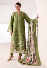 Load image into Gallery viewer, NAQSH Seraphine Winter Edit'26 lawn collection D-00269 (Olive Green) Unstitched