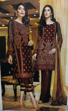 Load image into Gallery viewer, JAZMIN EMBROIDERED Chiffon Article no:01 MUGHAL SUAVE UNSTITCHED