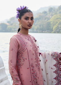 Hussain Rehar LUXURY lawn 2025 D#667(PEAAR) Unstitched